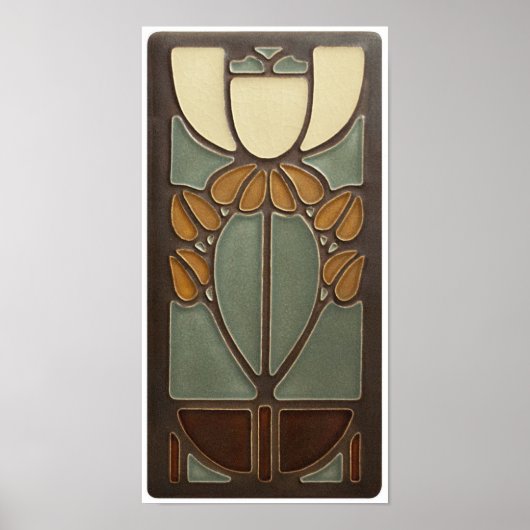 Poster - Art Nouveau Floral Design (Devant)