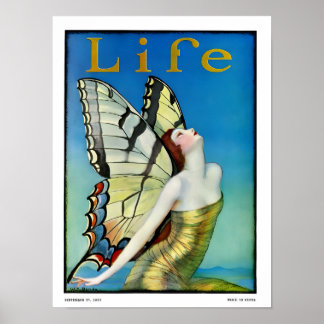 Poster Art nouveau girl