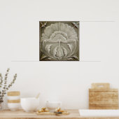 Poster Art nouveau jongendstil carreaux de fleurs finitio (Cuisine)