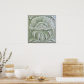 Poster Art nouveau jongendstil carreaux de fleurs finitio (Cuisine)