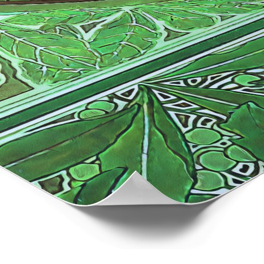 Poster Art Nouveau Laurel par Alphonse Mucha (Coin)