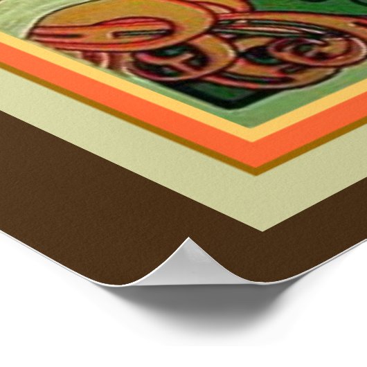 Poster Art Nouveau Lindt Chocolat Cacao 13 x 19 (Coin)