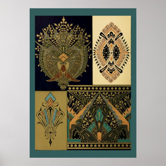 Poster Art nouveau motif Christopher (Devant)