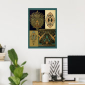 Poster Art nouveau motif Christopher (Bureau à domicile)