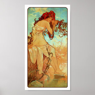 Poster Art Nouveau - Mucha - Été
