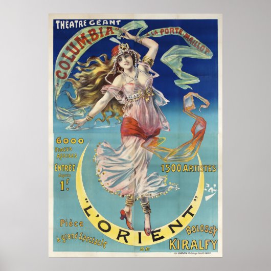 Poster Art Nouveau, Orient, Spectacle (Devant)