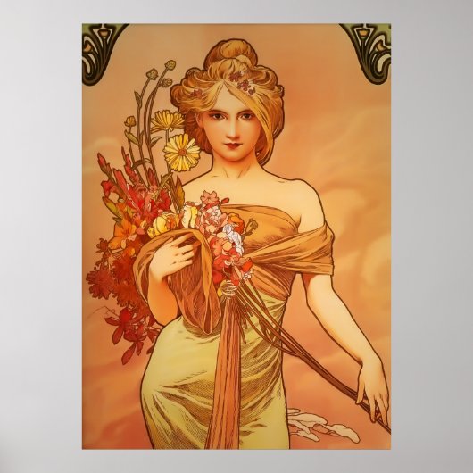 Poster Art nouveau par Alphonse Mucha (Devant)
