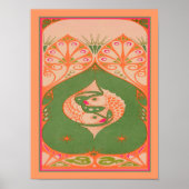 Poster Art Nouveau Poisson (Devant)