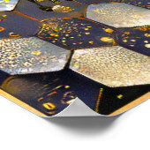 Poster Art Nouveau Purple Gold Imaginaire Cheval Design (Coin)