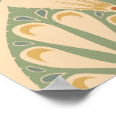 Poster Art Nouveau, Retro Fond d'écran design. (Coin)