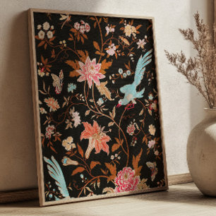 Poster Art Nouveau textile artistique motif de tissu vint