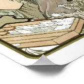 Poster Art Nouveau Victorien Alphonse Mucha (Coin)