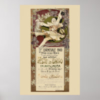 Art nouveau vintage Carnevale 1900 par Zippel