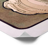 Poster Art nouveau vintage "Daydream" par Alphonse Mucha (Coin)