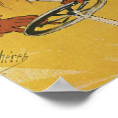 Poster Art Nouveau vintage, Femme ancienne voiture conver (Coin)