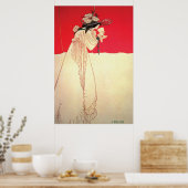 Poster Art Nouveau vintage ~ Isolde par Beardsley (Cuisine)