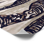 Poster Art Nouveau vintage Jolie jeune femme (Coin)