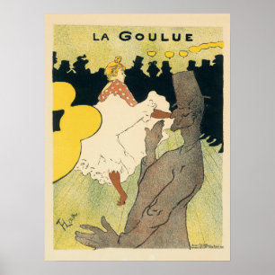 Poster Art nouveau vintage, La Goulue par Toulouse Lautre