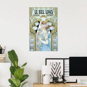 Poster Art Nouveau vintage Le Bec Liais, Privat Livemont