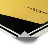 Poster Art Nouveau vintage, Lecture d'un livre jaune (Coin)