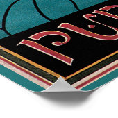 Poster Art Nouveau vintage, Publications de Pâques de Pra (Coin)