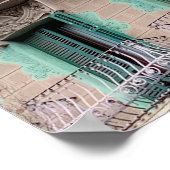 Poster Art Nouveau Windows - Barcelone, Espagne Jigsaw Pu (Coin)