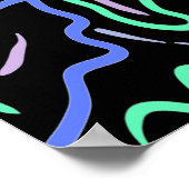 Poster Art numérique Abstrait funky (Coin)