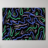 Poster Art numérique Abstrait funky (Devant)