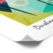 Poster Art numérique Abstrait géométrique coloré (Coin)