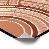 Poster Art numérique autochtone minimaliste (Coin)