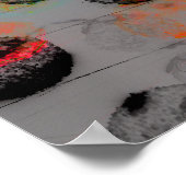 Poster Art numérique avec contours ronds. (Coin)