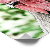 Poster Art numérique Blue Rooster (Coin)