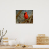 Poster Art numérique cardinal (Cuisine)