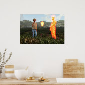 Poster Art numérique d'amour interdit (Cuisine)