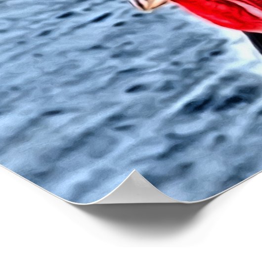 Poster Art numérique de coq (Coin)