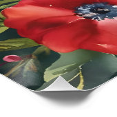 Poster Art numérique de la fleur de Noël (Coin)