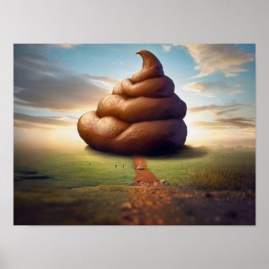 Poster Art numérique de la route Poop (Devant)