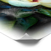 Poster Art numérique de peinture à l'huile Magnolia Bloss (Coin)