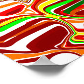 Poster Art numérique des bulles rétro (Coin)