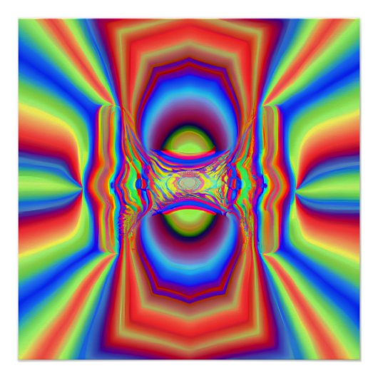 Poster Art numérique d'intersection dimensionnelle (Devant)