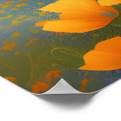 Poster Art numérique Dreamy Poppies (Coin)