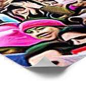 Poster Art numérique du rassemblement de la Marche des Fe (Coin)