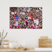 Poster Art numérique du rassemblement de la Marche des Fe (Cuisine)