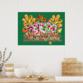 Poster Art numérique éléphant (Cuisine)