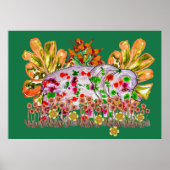 Poster Art numérique éléphant (Devant)