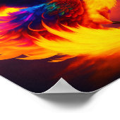 Poster Art numérique émergent futuriste du Phoenix (Coin)
