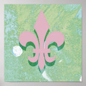 Poster Art numérique Fleur-de-Lis (Devant)
