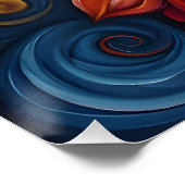 Poster Art numérique Flower (Coin)