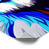 Poster Art numérique Lion coloré | Anniversaire (Coin)