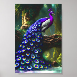 Poster Art numérique Majestic Peacock